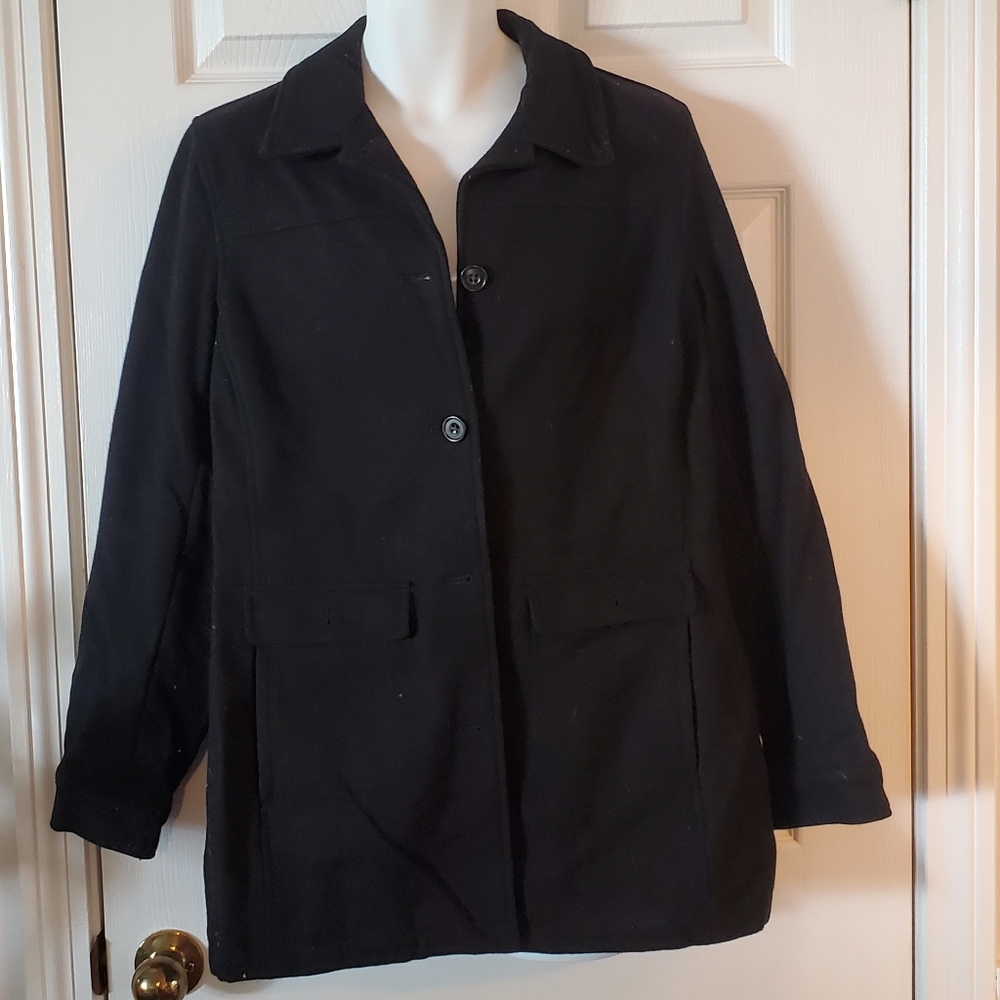 Women's Black Pea Coat